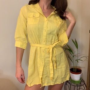 Yellow Micro Mini/long top